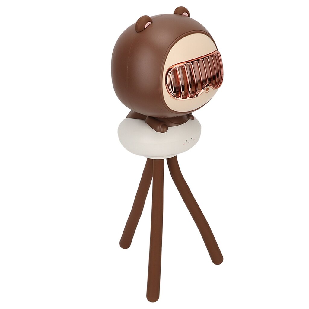 USB-tuulettimen rattaiden tuuletin Bladeless 4 Wind Speed Mini Kannettava tuuletin Outdoor Camping Bear Designiin hinta ja tiedot | Vuorikiipeilyvarusteet | hobbyhall.fi