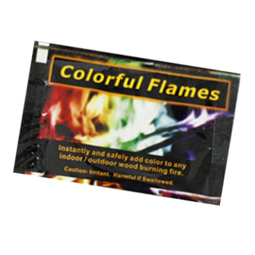 Värillinen Flame Powder Fire Flame Color Paketit Pitkäkestoinen sykkivä liekkiväriä vaihtava jauhe sisäkäyttöön ulkokäyttöön 30g hinta ja tiedot | Vuorikiipeilyvarusteet | hobbyhall.fi