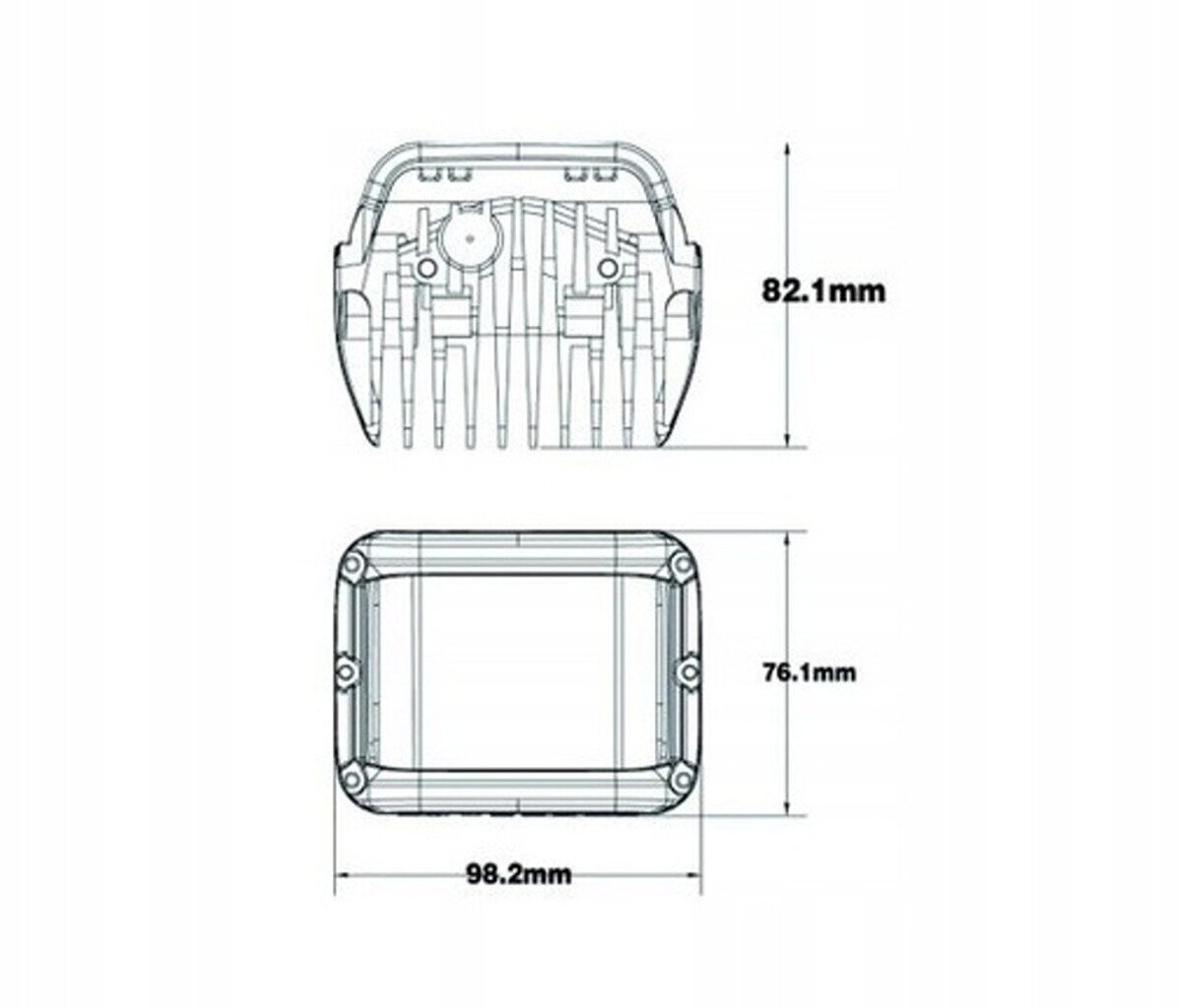 27W LED-työpistevalaisin + kulmavalaisin 12-24V, 1 kpl. hinta ja tiedot | Ajovalot | hobbyhall.fi