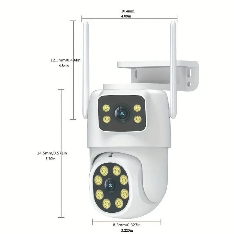 Monitoiminen Vedenkestävä WiFi-valvontakamera hinta ja tiedot | Valvontakamerat | hobbyhall.fi