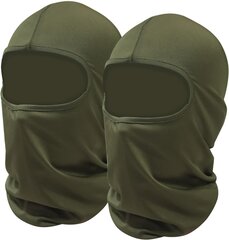 Balaclava POSSBAY, vihreä, 2 kpl. hinta ja tiedot | Miesten hatut, huivit ja käsineet | hobbyhall.fi