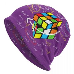 (Pipot-9)Math Rubiks Rubix Cube Caps Konepelti Hatut Muoti Neulottu Hattu Naisille Miehille Syksy Talvi Lämmin Skullies Pipot Lippikset hinta ja tiedot | Naisten päähineet | hobbyhall.fi