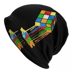 (Pipot-15)Math Rubiks Rubix Cube Caps Konepelti Hatut Muoti Neulottu Hattu Naisille Miehille Syksy Talvi Lämmin Skullies Pipot Lippikset hinta ja tiedot | Naisten päähineet | hobbyhall.fi