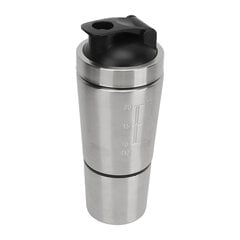 Shaker Bottle ruostumattomasta teräksestä valmistettu proteiinisekoitin vaa'oilla Kannettava shaker-kuppi proteiinisekoitukseen ennen harjoittelua hinta ja tiedot | Retkiastiat | hobbyhall.fi