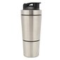 Shaker Bottle Ruostumattomasta teräksestä Proteiini Shaker Vaaka Kannettava Shaker Cup Wire Vispilä Protein Mix Pre Workout Hopea 600 ml hinta ja tiedot | Retkiastiat | hobbyhall.fi