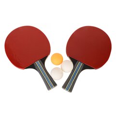 REGAIL Ping Pong Mela setti Kannettava Pöytätennissetti Kantolaukulla 2 Mailaa 3 Palloa Sininen hinta ja tiedot | Pingismailat | hobbyhall.fi