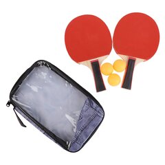 2 kpl Pöytätennismelat 3 kpl Tennispallot Professional Paddles Pallosetti laukkulla hinta ja tiedot | Pingismailat | hobbyhall.fi