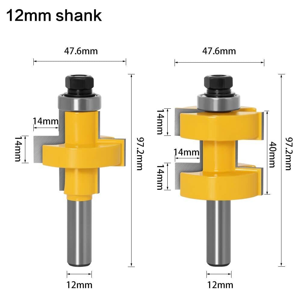 kpl kielekkeen ja uran jyrsinteräsarja, 90 asteen yhteensopiva pontti ja ura puujyrsintä puun leikkaustyökalu (koko: 12 mm varsi) hinta ja tiedot | Keittiökalusteiden lisätarvikkeet | hobbyhall.fi