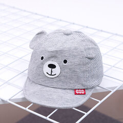 (-Harmaa)Baby Bear Lippalakki Uusi Kevät Kesä Söpö Sarjakuva Solid Aurinkohattu Pojat Tytöt Puuvilla Snapback Lippalakit Kid Hip Hop Kalastushattu 3-12M hinta ja tiedot | Naisten päähineet | hobbyhall.fi