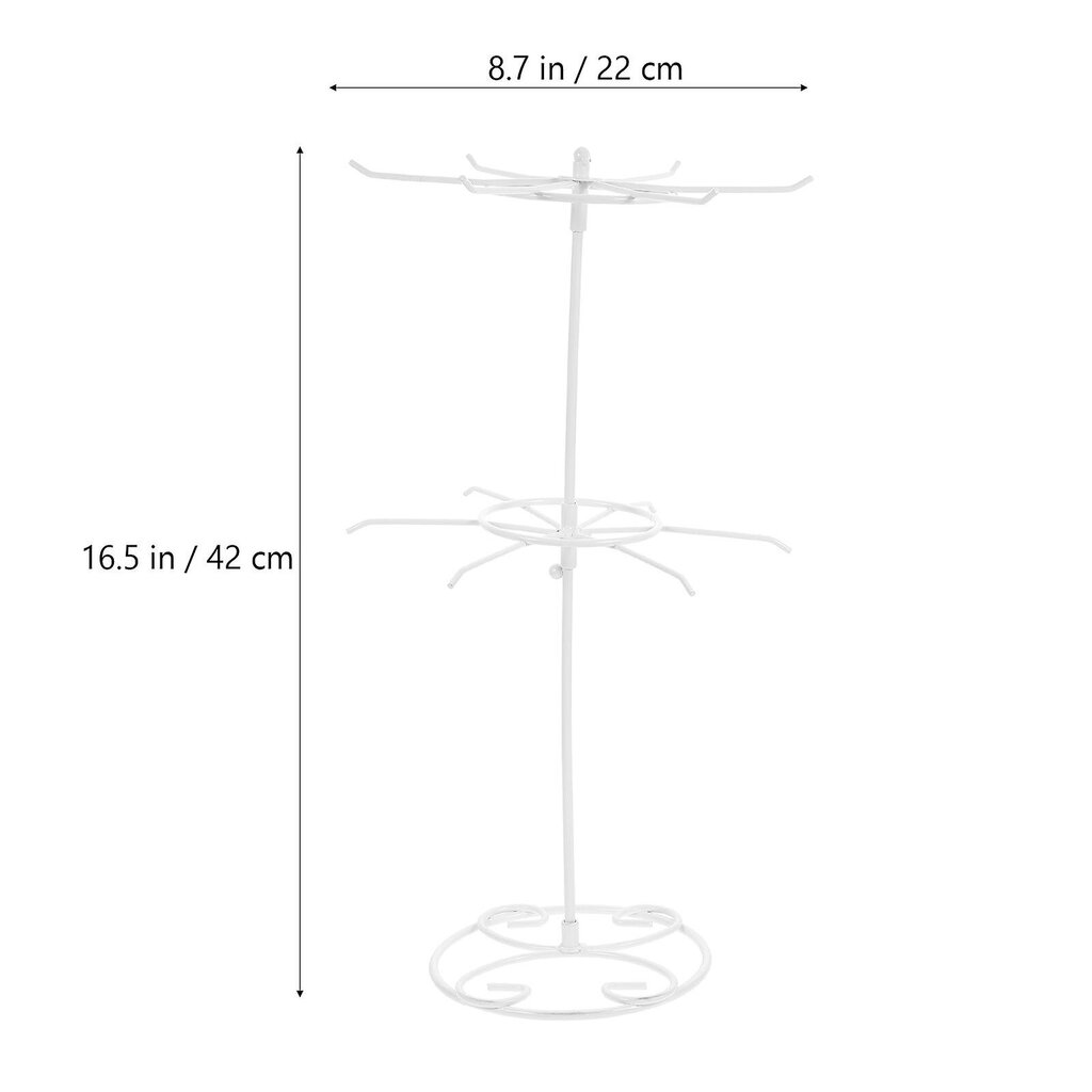 Pyörivä Korujen Näyttöteline Korujen Järjestäjä Kaulakorujen Rannekorun Näyttöön hinta ja tiedot | Säilytyslaatikot ja -korit | hobbyhall.fi