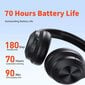 Langattomat kuulokkeet QERE E80 Kuulokkeet bluetooth 5.3 ANC Melunpoisto Hi-Res Audio Over the Ear Headset 70H 40mm Driver2.4G hinta ja tiedot | Kuulokkeet | hobbyhall.fi