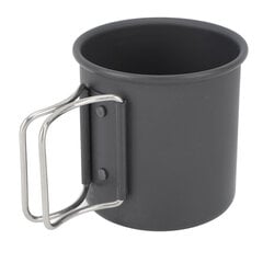 Camping Cup taitettavalla kahvalla ruostumattomasta teräksestä kannettava retkeilymuki retkeilypiknik-vaellusmatkoille hinta ja tiedot | Retkiastiat | hobbyhall.fi