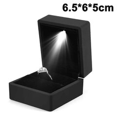 Korurasia |  Sormuslaatikko 6,5*6*5Cm - Musta Led-Valolaatikko hinta ja tiedot | Säilytyslaatikot ja -korit | hobbyhall.fi