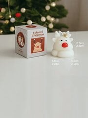 1kpl Deer Christmas Aromaterapia kynttilän lahjarasia Setti Matkamuisto Tuoksuva muotoiluvaha Joulun tuoksukynttilät Joululahja-valkoinen hinta ja tiedot | Jouluvalot | hobbyhall.fi