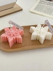 1 kpl Christmas Snowflake Diy Aromaterapiakynttiläkoristelu-valkoinen-yksi koko hinta ja tiedot | Jouluvalot | hobbyhall.fi