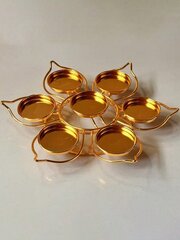 1kpl/2kpl/3kpl 7-tähden Plum Blossom Tea Light -kynttilänjalat - Metalliset pöytäkynttilätelineet, Joulun/Halloweenin/Pääsiäisen/uudenvuoden lomasisustus, 7-reikäiset lootuskuvioiset teevalokynttilänjalat - Moniväriset hinta ja tiedot | Jouluvalot | hobbyhall.fi