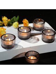 Kynttilänjalkasarja 24.4.2036, 2" x 1,4" Pienet lasilliset Tealight-kynttilänjalat (paitsi kynttilät), täydellinen hääpöydän keskiosaan ja juhlapyhien kodin sisustamiseen, halloweeniin, pelottavaan, syksyyn, jouluun, talveen, Loma, festivaali-kultainen hinta ja tiedot | Jouluvalot | hobbyhall.fi