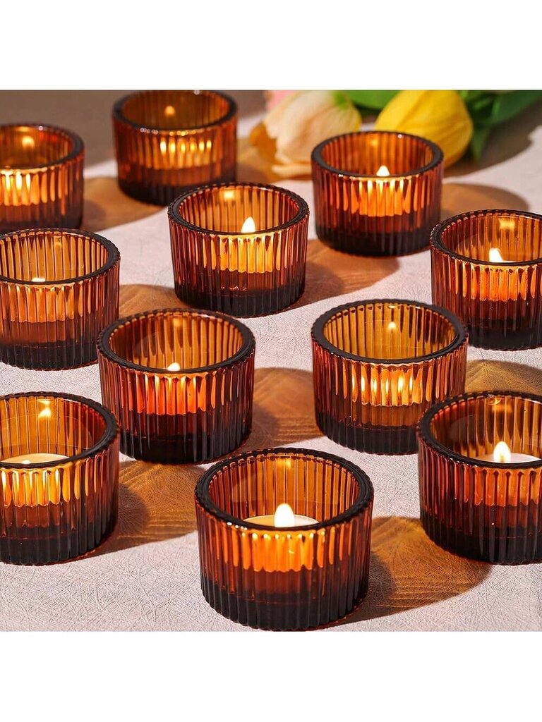 Kynttilänjalkasarja 24.4.2036, 2" x 1,4" Pienet lasilliset Tealight-kynttilänjalat (paitsi kynttilät), täydellinen hääpöydän keskiosaan ja juhlapyhien kodin sisustamiseen, halloweeniin, pelottavaan, syksyyn, jouluun, talveen, Loma, festivaali-violetti hinta ja tiedot | Jouluvalot | hobbyhall.fi