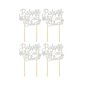 6 Kpl Kids Decor Jouluruokavalikot Paperiset Kakkupäälliset Glitter Christmas Cupcake Xmas Cupcake Picks hinta ja tiedot | Juhlakoristeet | hobbyhall.fi