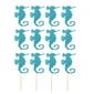 12 Kpl Sea Horse -Kakunpäälliset Funny Picks Paper Cupcake -Sisustusjuhlatarvikkeet Syntymäpäiväjuhliin hinta ja tiedot | Juhlakoristeet | hobbyhall.fi