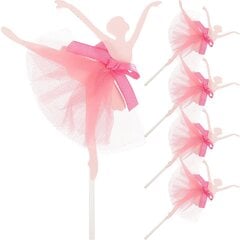 5 Kpl Ballerina Girls Cupcake Topper -Kakun Koristelu Häämorsiussuihkun Syntymäpäiväjuhliin (Punainen) hinta ja tiedot | Juhlakoristeet | hobbyhall.fi