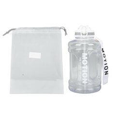 1500 ml:n suuri tilavuus urheiluvesipullo kannettava vaakamerkintä Poping Cover olkikuppi Outdoor Fitness vesisäiliö Valkoinen hinta ja tiedot | Retkiastiat | hobbyhall.fi