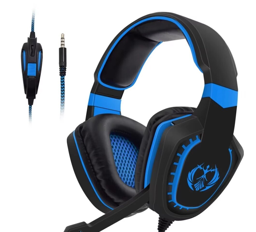 Kuulokkeet langallinen Gaming Headset Noise Isolating Overear Headphone with Mic. Äänenvoimakkuuden säätö Bass Surround PC PS4 PS5 hinta ja tiedot | Kuulokkeet | hobbyhall.fi