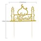 1 Setti 10 Kpl Cupcake Toppers Eid Ramadan Festival Kimaltelevat Kakkupäälliset Kakkukoristeet (Kultaiset) hinta ja tiedot | Juhlakoristeet | hobbyhall.fi