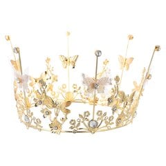 Lasten Tiara Muovinen Tiara Cake Koriste Syntymäpäivä Prinsessa Naiset Lahja Tiara Cupcakes Topper hinta ja tiedot | Juhlakoristeet | hobbyhall.fi