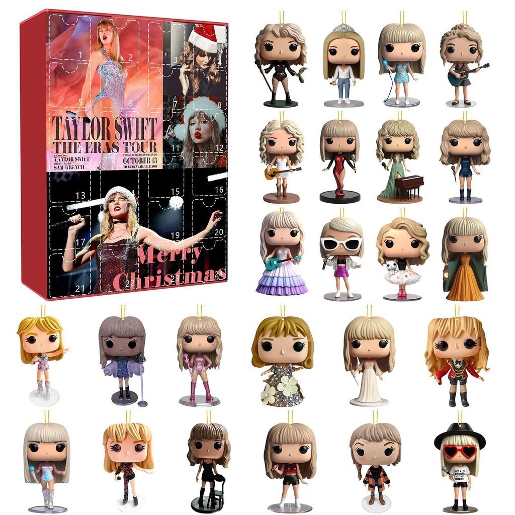 Joulun adventtikalenteri Joulun Taylor Swift Blind Box Joululahja Joulukalenteri S hinta ja tiedot | Joulukoristeet | hobbyhall.fi