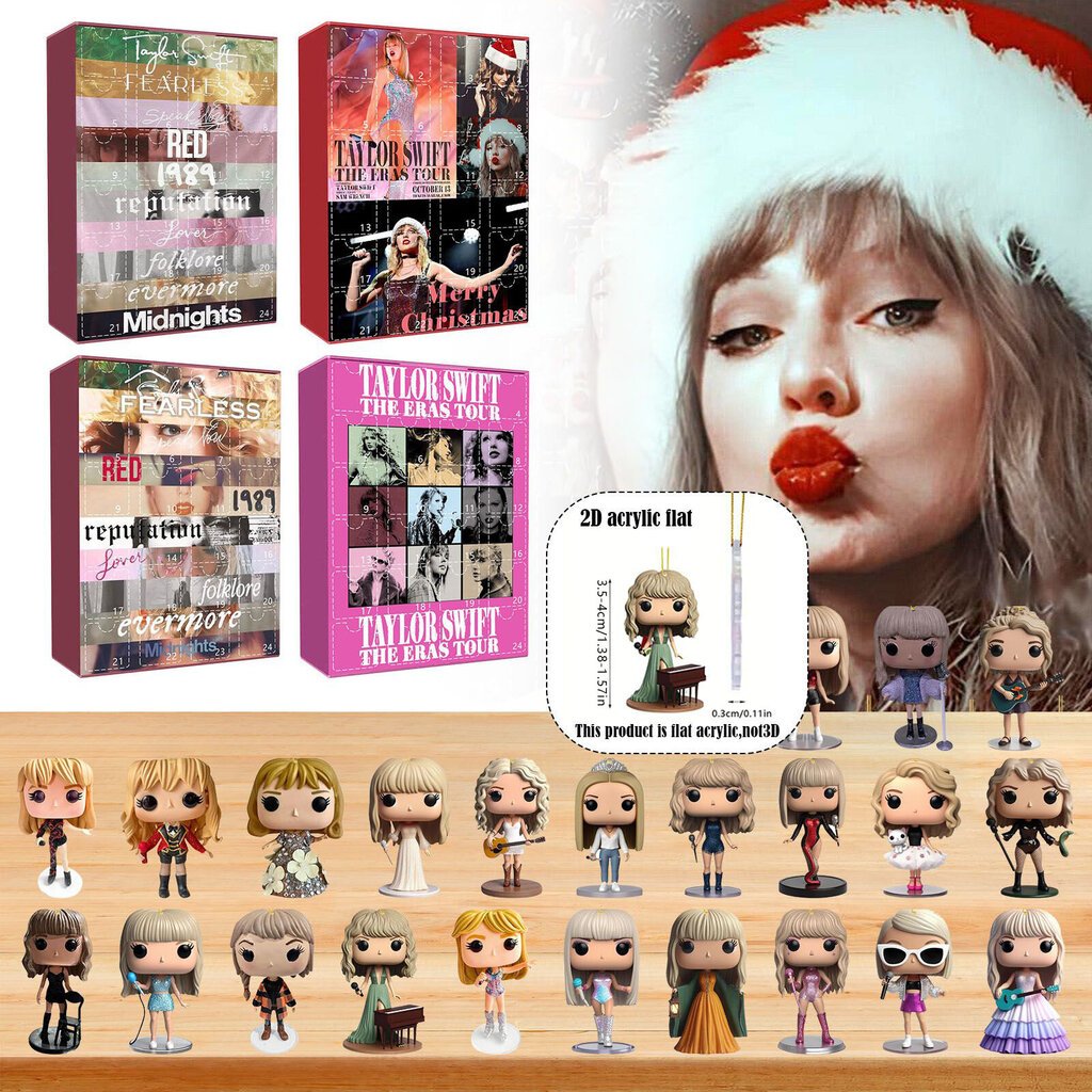 Joulun adventtikalenteri Joulun Taylor Swift Blind Box Joululahja Joulukalenteri H hinta ja tiedot | Joulukoristeet | hobbyhall.fi