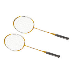 REGAIL 2 kpl Iron Alloy sulkapallomaila 2 pelaajan sulkapallomailasarja lapsille aikuisille kultaa hinta ja tiedot | Tennisvälineet | hobbyhall.fi