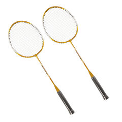 REGAIL 2 kpl Iron Alloy sulkapallomaila 2 pelaajan sulkapallomailasarja lapsille aikuisille kultaa hinta ja tiedot | Tennisvälineet | hobbyhall.fi