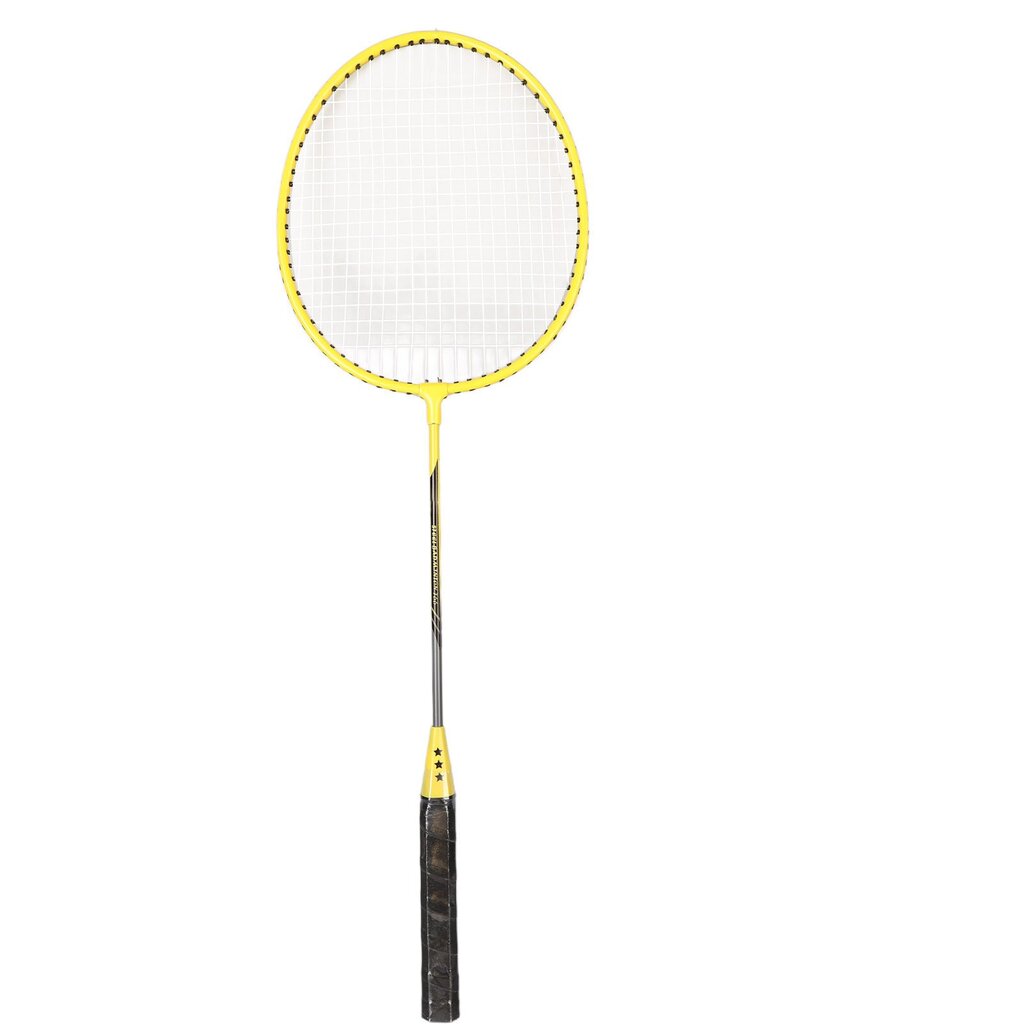 Sulkapallomailat Iron Alloy Kevyet sulkapallomailat 3 pallolla aloittelijoille Opiskelijaharjoittelu Keltainen hinta ja tiedot | Tennisvälineet | hobbyhall.fi