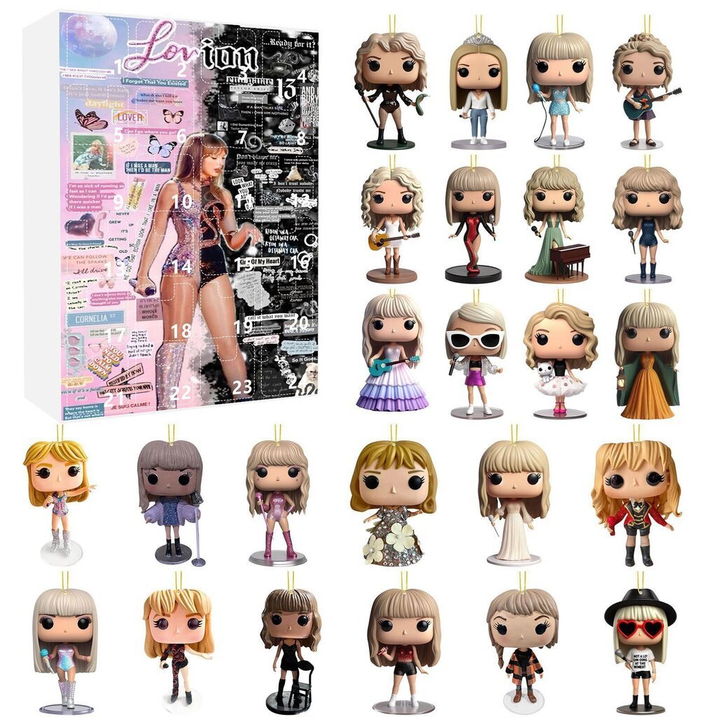 Joulun adventtikalenteri Joulun Taylor Swift Blind Box Joululahja Joulukalenteri X hinta ja tiedot | Joulukoristeet | hobbyhall.fi