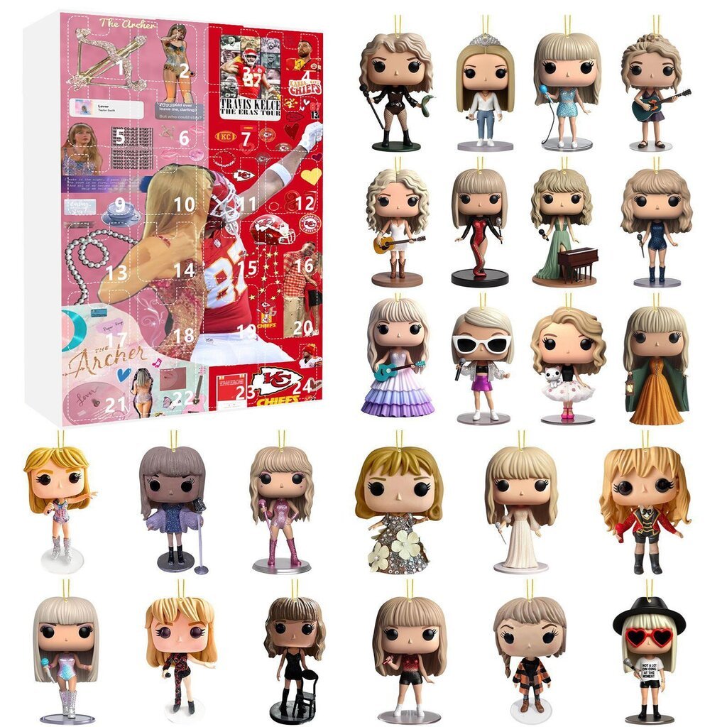 Joulun adventtikalenteri Joulun Taylor Swift Blind Box Joululahja Joulukalenteri V hinta ja tiedot | Joulukoristeet | hobbyhall.fi