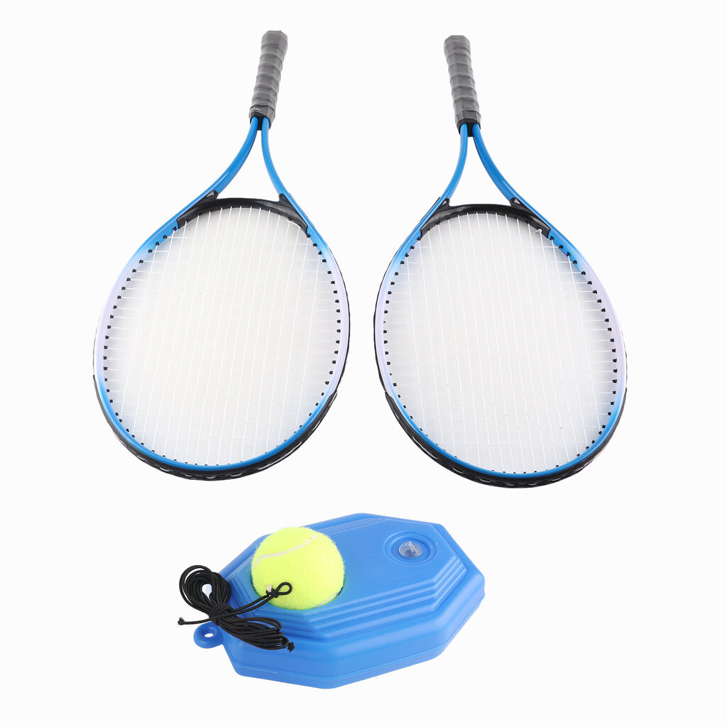 Tennis Trainer Oversize kannettava tennisharjoitussarja Tennisharjoitusväline kaikenikäisille aloittelijoille 2 mailaa 3 palloa hinta ja tiedot | Tennisvälineet | hobbyhall.fi