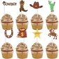 Amosfun 72 Kpl Cowboy-Teemalla Cupcake Toppers Western Style Juhlakoristeet Kakku Jälkiruoka Topper Picks hinta ja tiedot | Juhlakoristeet | hobbyhall.fi