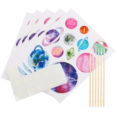 55 Kpl Birthday Cupcake Topper Baby Shower Boy Rocket Cupcake Toppers Planet Cupcake Picks Planet Syntymäpäivä hinta ja tiedot | Juhlakoristeet | hobbyhall.fi