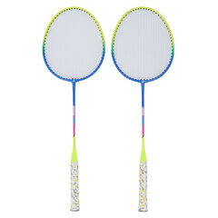 2 kpl sulkapallomaila keltainen vaalea kehys suuri Sweet Spot kaksinkertainen sulkapallomaila säilytyspussilla hinta ja tiedot | Tennisvälineet | hobbyhall.fi