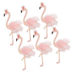 6 Kpl Hawaii Style Flamingo Plume -Sisäosa Hammastikulla Kakun Koristeluun Hääsyntymäpäiväjuhlalahjat Hyvää Syntymäpäivää Kimalteleva Paperi Kakkupäällinen hinta ja tiedot | Juhlakoristeet | hobbyhall.fi