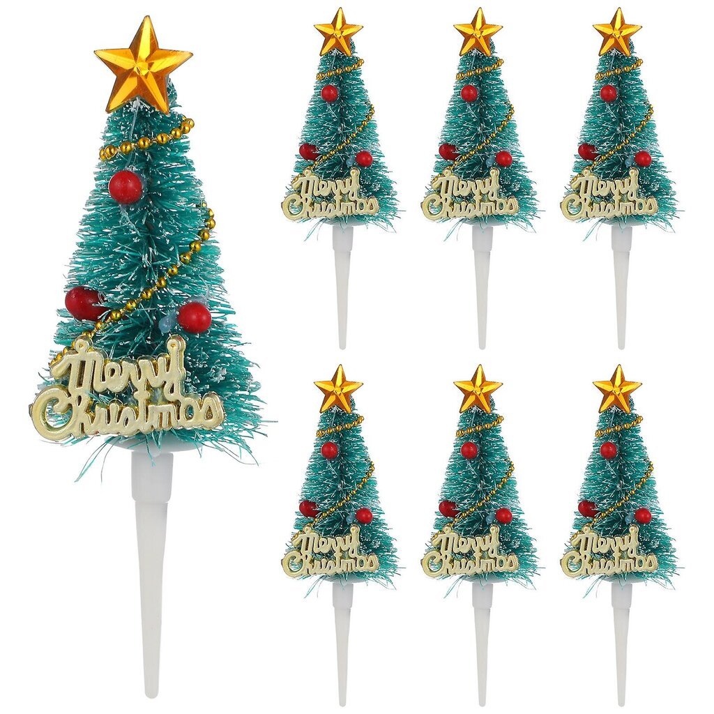 10 Kpl Hedelmäkakku Juhlakuppikakku Lumiukko Cupcake Topper Christmas Cake Toppers Merry Christmas Cake Toppers hinta ja tiedot | Juhlakoristeet | hobbyhall.fi