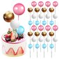 40 Kpl Mini Ilmapallon Kakkupäälliset Vaahtopallot Kakkupoimut Cupcake Pallot Tee-Se-Itse Kakkupäälliset Leivontakoristeet hinta ja tiedot | Juhlakoristeet | hobbyhall.fi