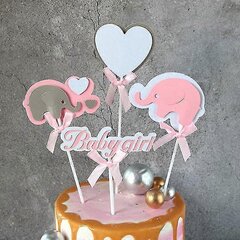 40 Kpl Kakkukoristeita, Elephant Cake Topper hinta ja tiedot | Juhlakoristeet | hobbyhall.fi