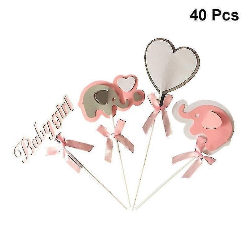 40 Kpl Kakkukoristeita, Elephant Cake Topper hinta ja tiedot | Juhlakoristeet | hobbyhall.fi