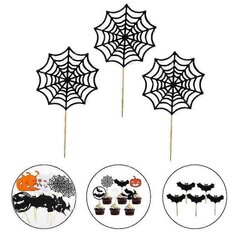 24 Kpl Kakkukoristeita, Halloween Cake Topper hinta ja tiedot | Juhlakoristeet | hobbyhall.fi