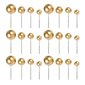 24 Kpl Kakkukoristeita, Golden Ball Cake Toppers hinta ja tiedot | Juhlakoristeet | hobbyhall.fi