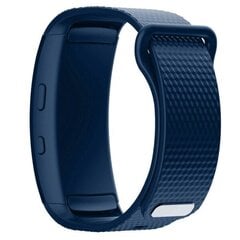 Samsung Gear Fit2 yksinkertainen silikoninen kellonauha - Tummansininen Koko: S Blue hinta ja tiedot | Puhelimen lisätarvikkeet | hobbyhall.fi