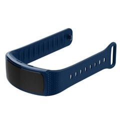 Samsung Gear Fit2 yksinkertainen silikoninen kellonauha - Tummansininen Koko: S Blue hinta ja tiedot | Puhelimen lisätarvikkeet | hobbyhall.fi