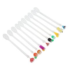 10 kpl Cocktail Drink Swizzle Stick Kirkkaat Varret Bartending Sekoitussekoittimet Akryyli Juomasekoittimet illallisjuhliin Pieni Baarimikko Lusikka hinta ja tiedot | Retkiastiat | hobbyhall.fi